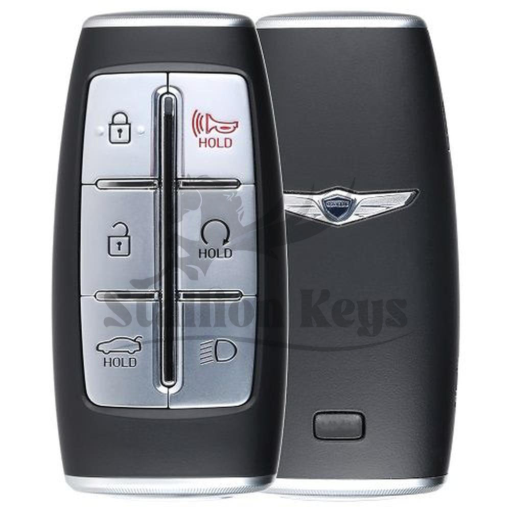 2021-2024 Genesis G80 / 6-Button Smart Key / PN: 95440-T1000 / TQ8-FOB-4F35 / OEM NEW 2021-2024 Genesis G80 / 6-Button Smart Key / PN: 95440-T1000 / TQ8-FOB-4F35 / OEM NEW
